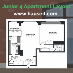 Junior 4 apartments in NYC are highly controversial. A Junior Four apartment in NYC is a one bedroom apartment with extra alcove space that can be used as a second bedroom, sleeping area, office or dining room. Learn the difference between Junior 4 and 2 bedroom apartments in NYC.