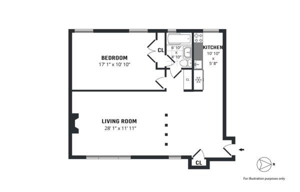 Sample floorplan done by the Hauseit team in NYC.