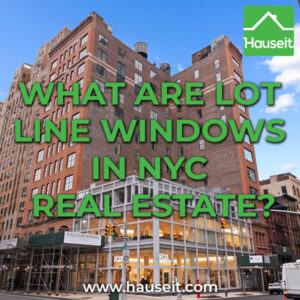 A lot line window in NYC shares a boundary with a neighboring lot. Light, air and views from lot-line windows are not protected and can be lost at any time.